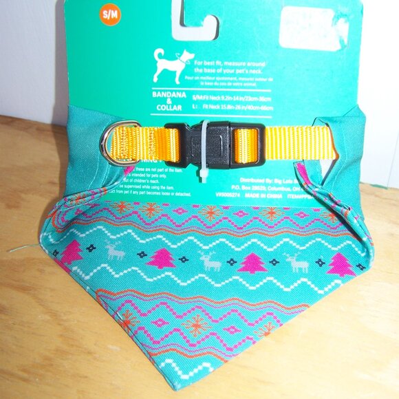 Posh Paws NWT Bandana Collar Set Sz S/M - Picture 5 of 6